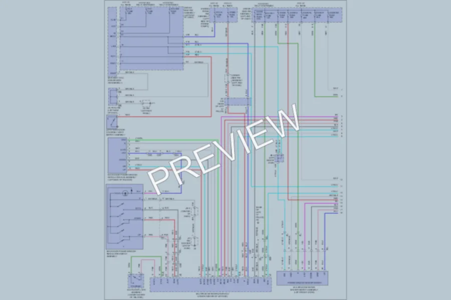 2011 Toyota 4Runner Power Windows wiring diagram preview