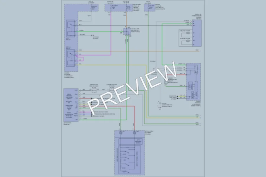 2011 Toyota Avalon Air Conditioning wiring diagram preview