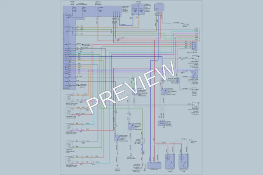 2011 Toyota Avalon Interior Lights wiring diagram preview