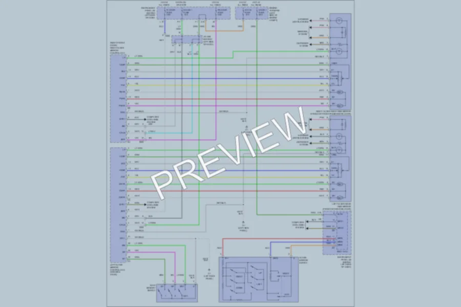 2011 Toyota Avalon Memory Systems wiring diagram preview
