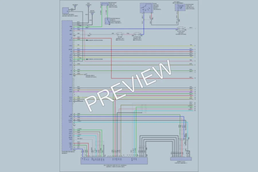 2011 Toyota Avalon Navigation wiring diagram preview