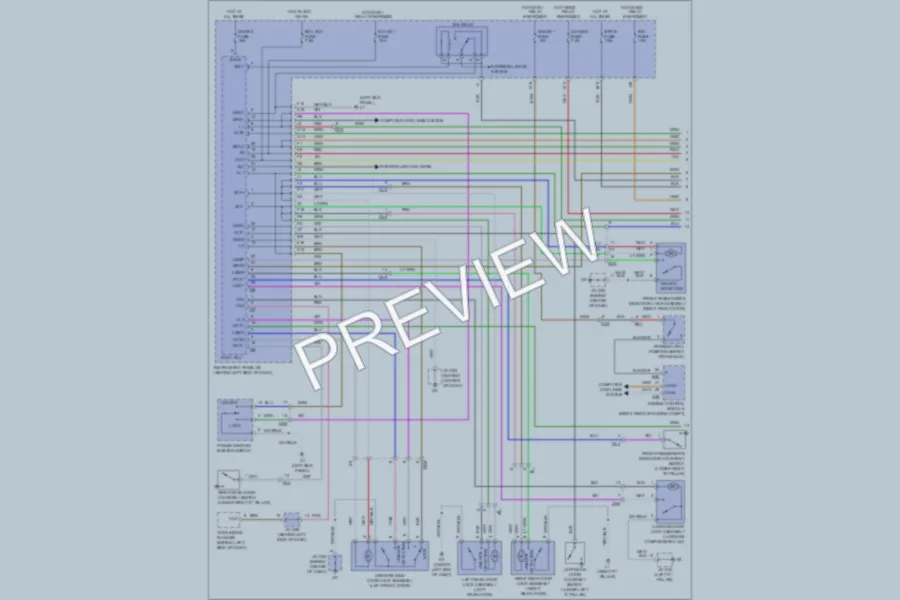 2011 Toyota Avalon Power Door Locks wiring diagram preview