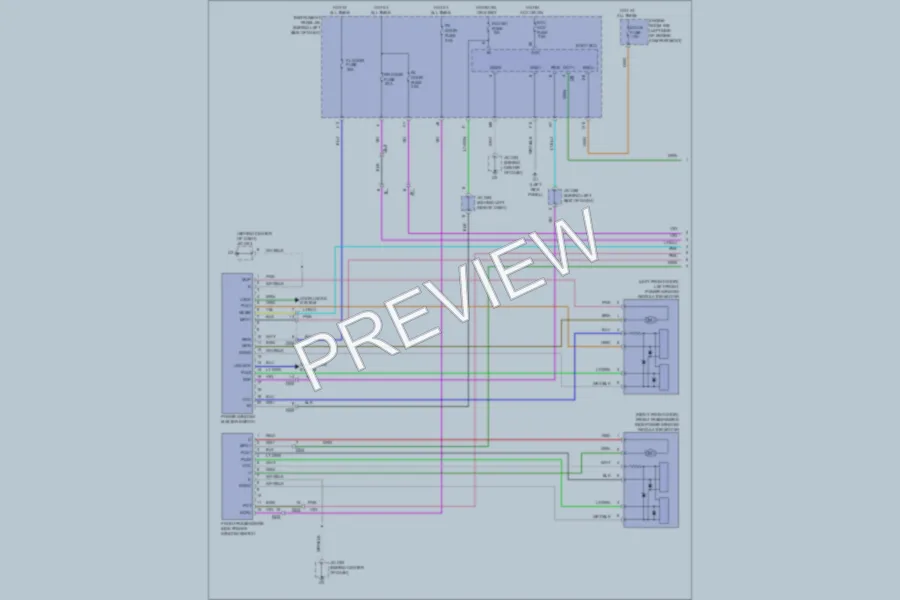 2011 Toyota Avalon Power Windows wiring diagram preview