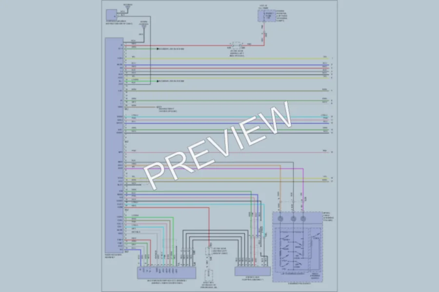 2011 Toyota Avalon Radio wiring diagram preview