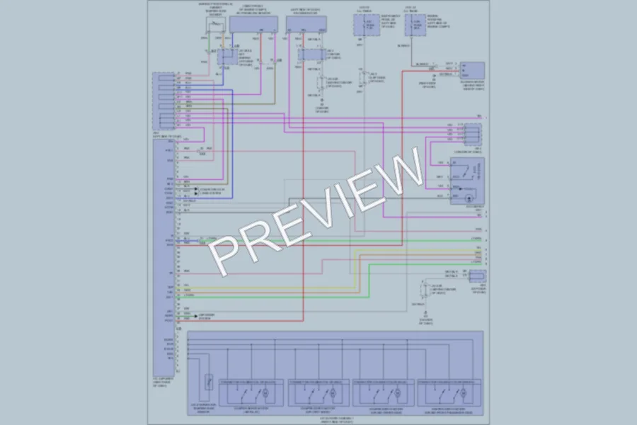 2011 Toyota Camry Air Conditioning wiring diagram preview