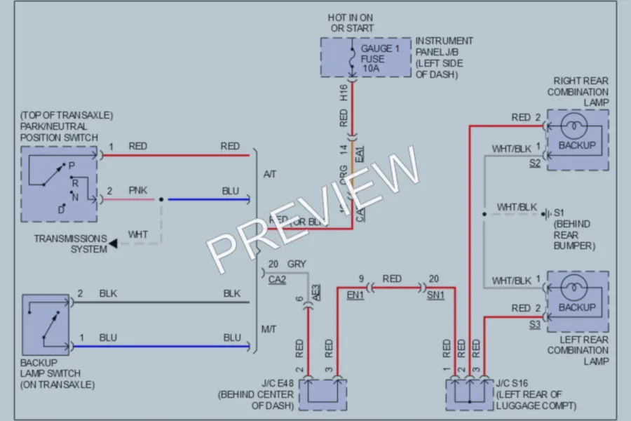 2011 Toyota Camry Exterior Lights wiring diagram preview