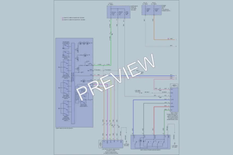 2011 Toyota Camry Power Windows wiring diagram preview
