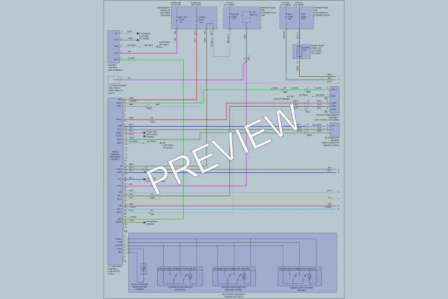 2011 Toyota Corolla Air Conditioning wiring diagram preview
