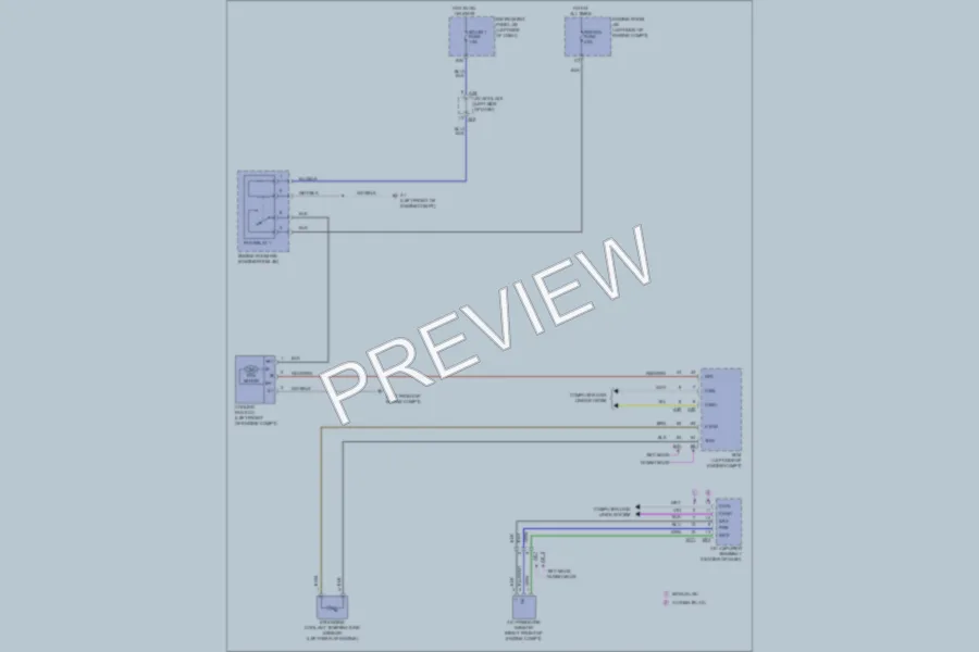2011 Toyota Corolla Cooling Fan wiring diagram preview