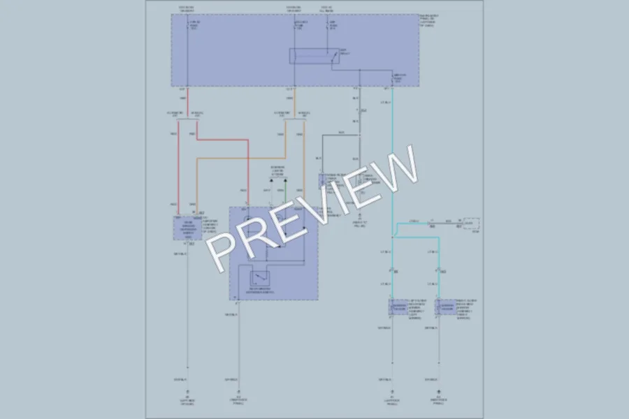2011 Toyota Corolla Defoggers wiring diagram preview