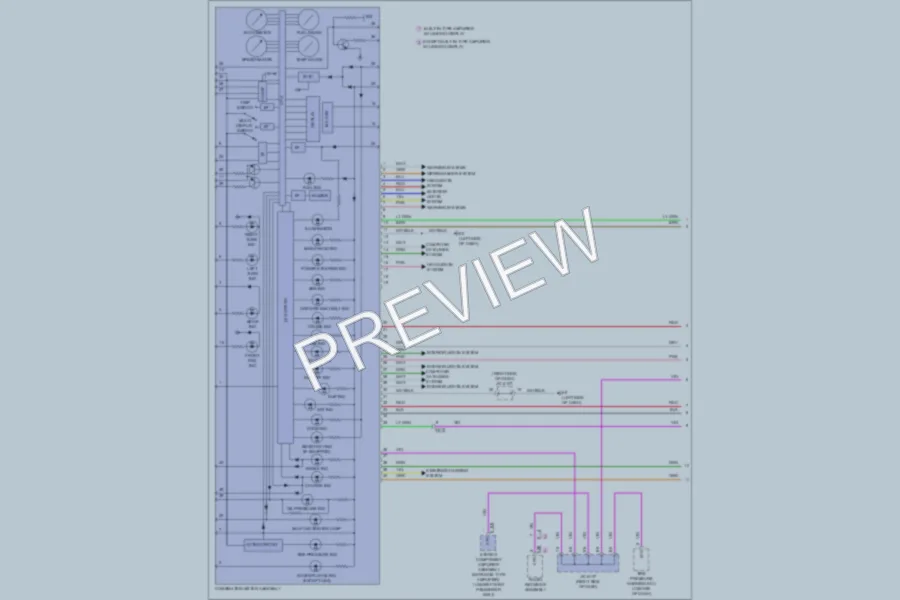 2011 Toyota Corolla Instrument Cluster wiring diagram preview