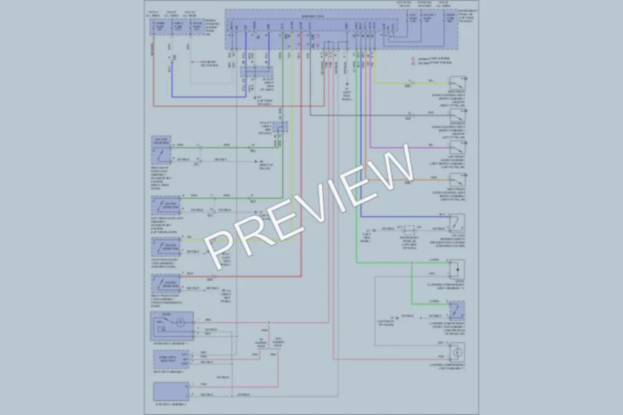 2011 Toyota Corolla Interior Lights wiring diagram preview