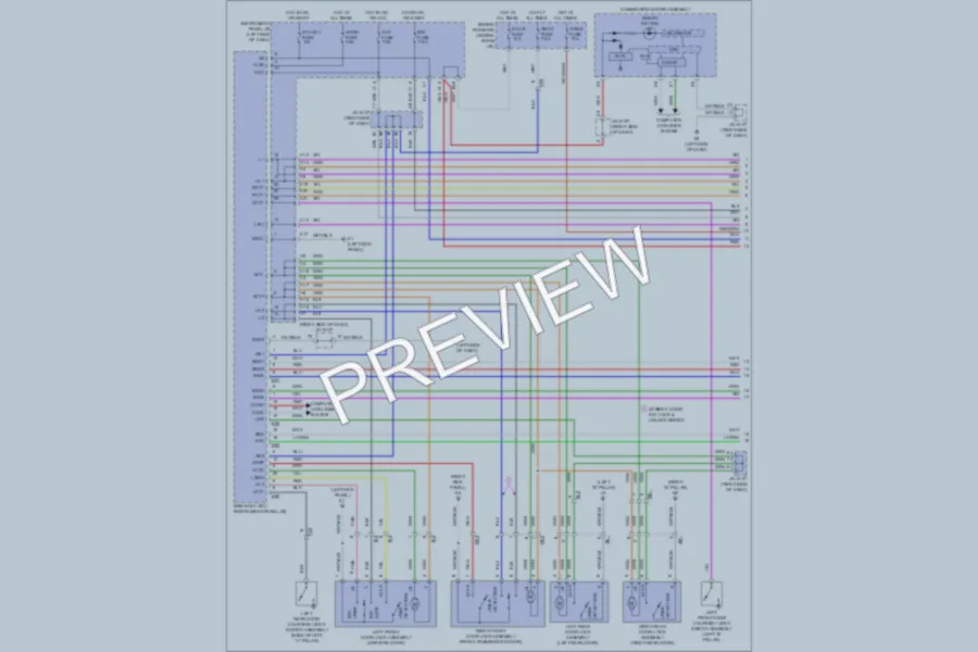 2011 Toyota Corolla Power Door Locks wiring diagram preview