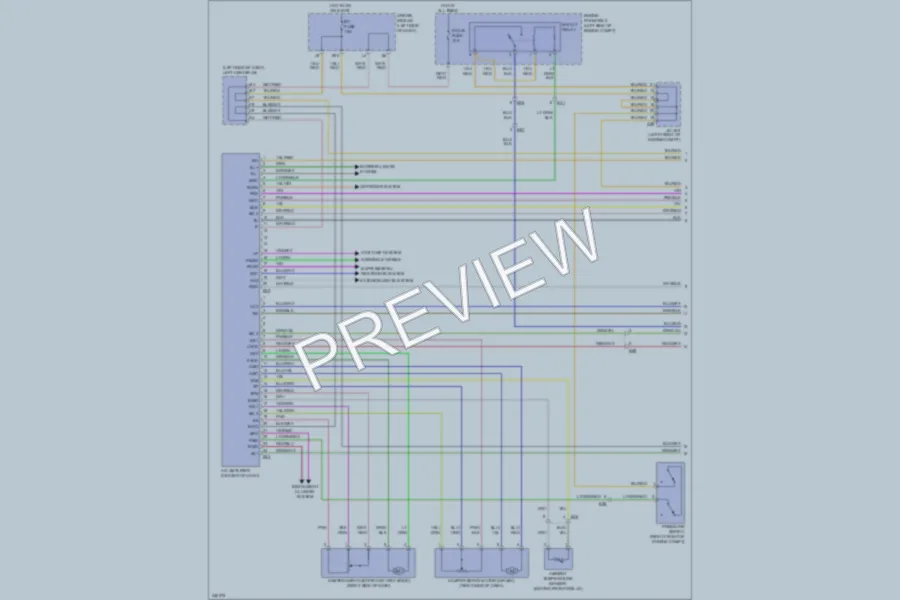 2011 Toyota FJCruiser Air Conditioning wiring diagram preview