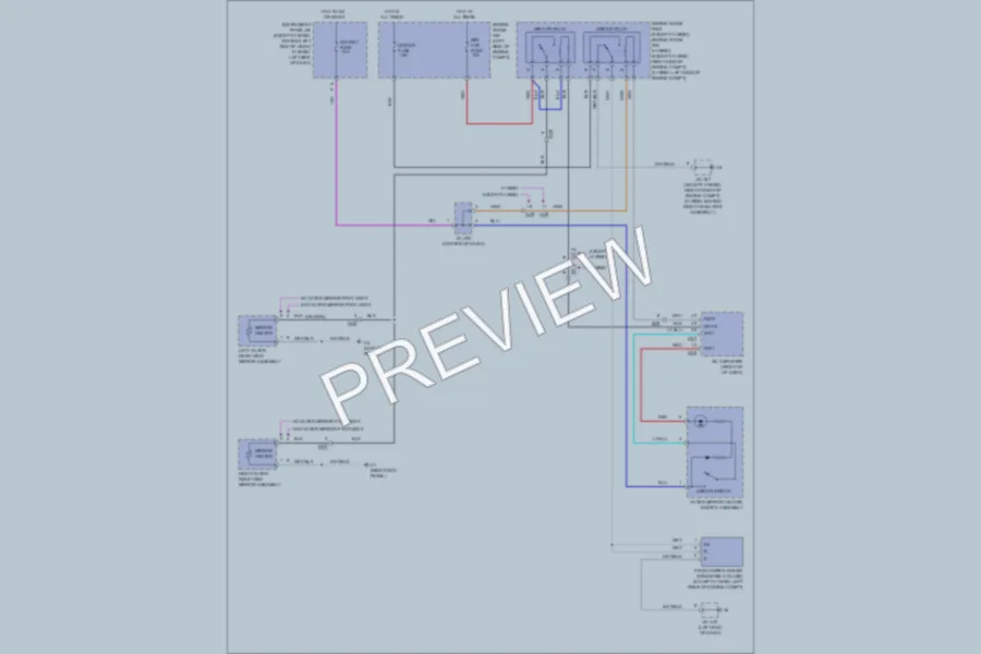 2011 Toyota HighlanderHybrid Defoggers wiring diagram preview