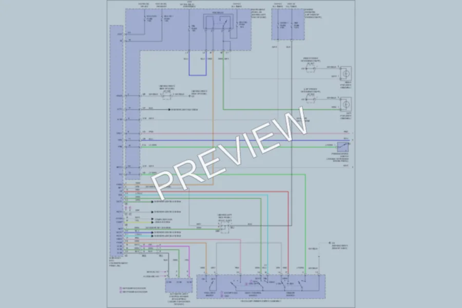 2011 Toyota HighlanderHybrid Headlights wiring diagram preview