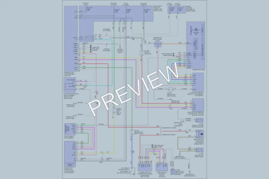 2011 Toyota HighlanderHybrid Power Top Sunroof wiring diagram preview