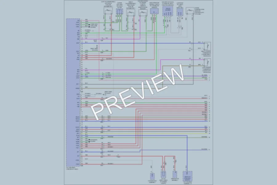2011 Toyota LandCruiser Air Conditioning wiring diagram preview