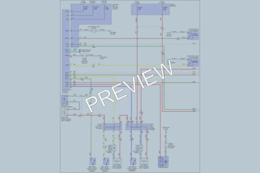 2011 Toyota LandCruiser Interior Lights wiring diagram preview