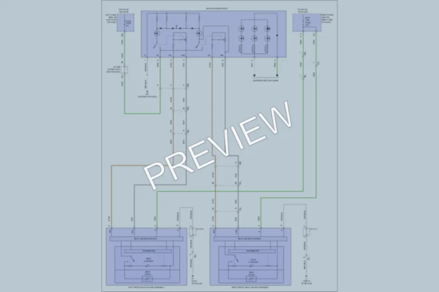 2011 Toyota LandCruiser Power Seats wiring diagram preview