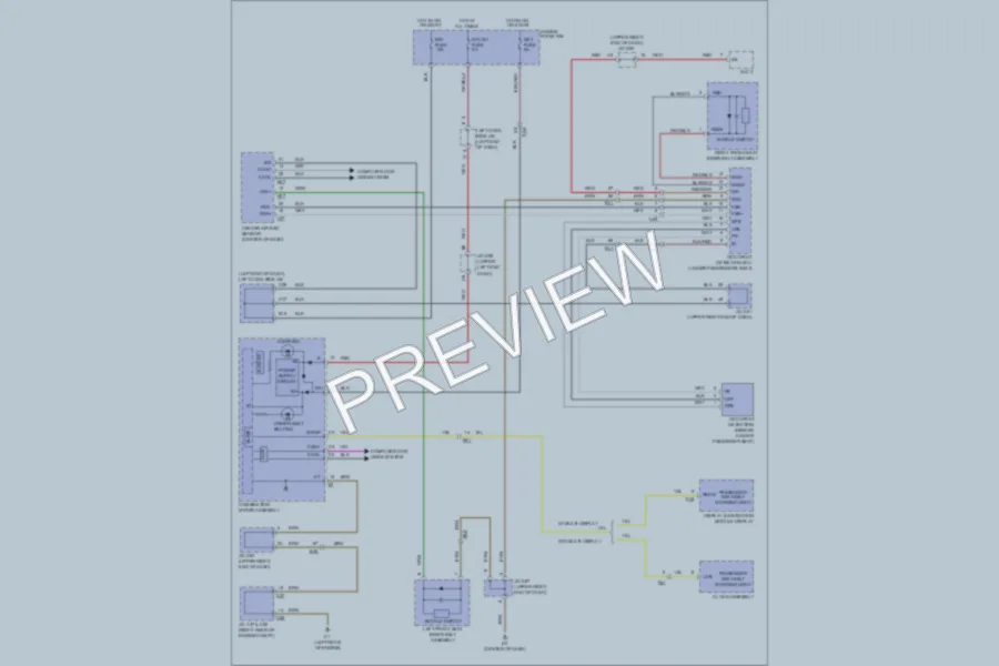 2011 Toyota LandCruiser Warning Systems wiring diagram preview