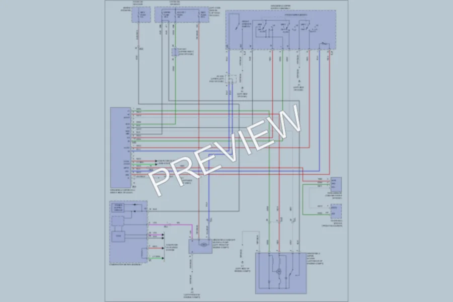 2011 Toyota LandCruiser Wiper Washer wiring diagram preview