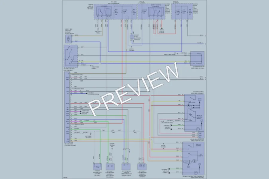 2011 Toyota Matrix Air Conditioning wiring diagram preview