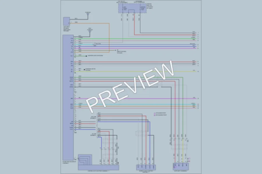 2011 Toyota Matrix Navigation wiring diagram preview
