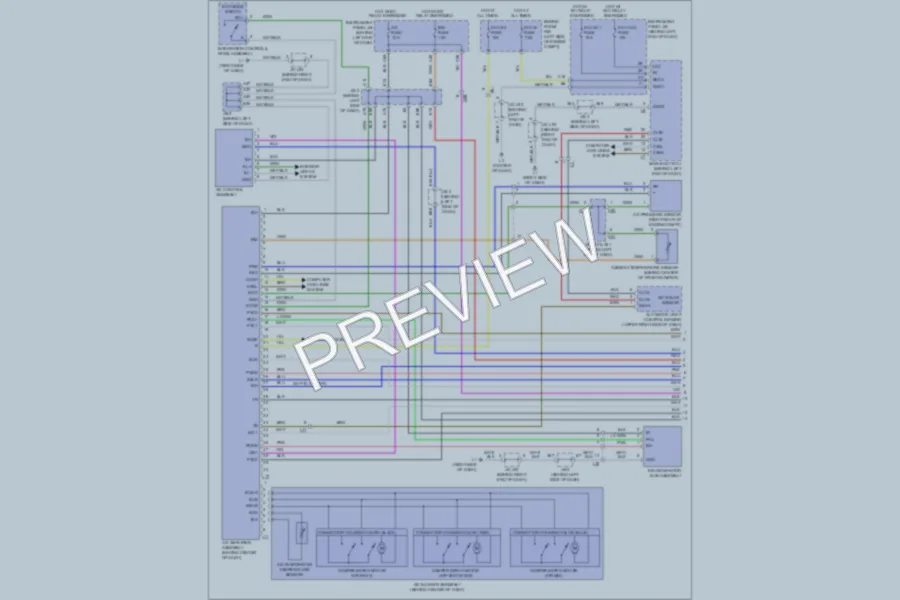 2011 Toyota Prius Air Conditioning wiring diagram preview