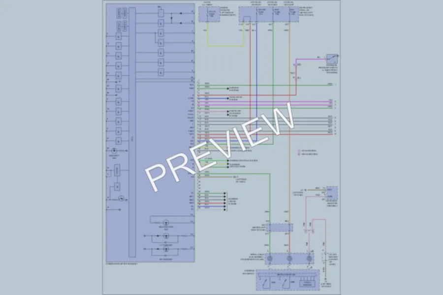 2011 Toyota Prius Instrument Cluster wiring diagram preview