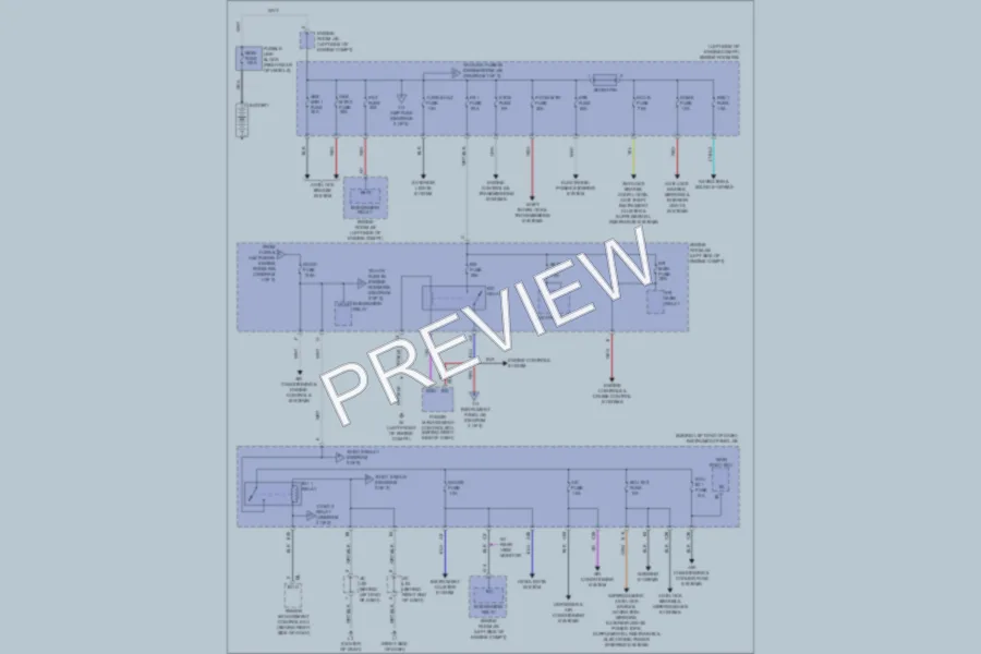 2011 Toyota Prius Power Distribution wiring diagram preview