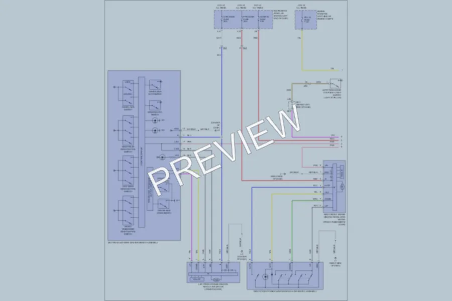 2011 Toyota Prius Power Windows wiring diagram preview