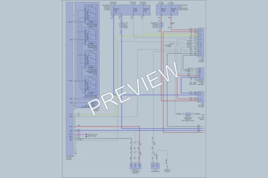 2011 Toyota RAV4 Air Conditioning wiring diagram preview