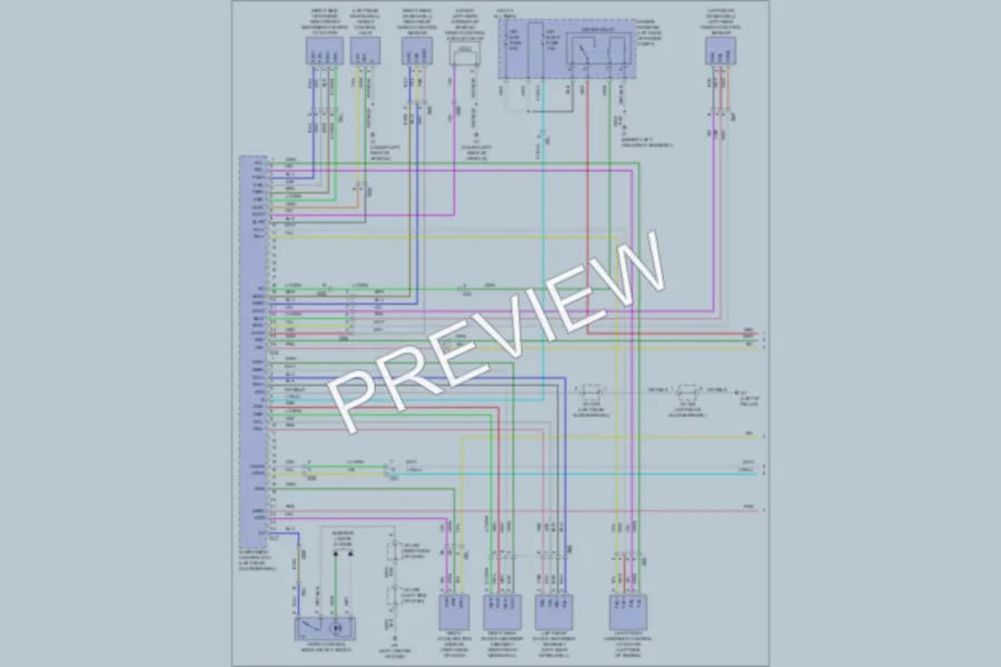 2011 Toyota Sequoia Electronic Suspension wiring diagram preview