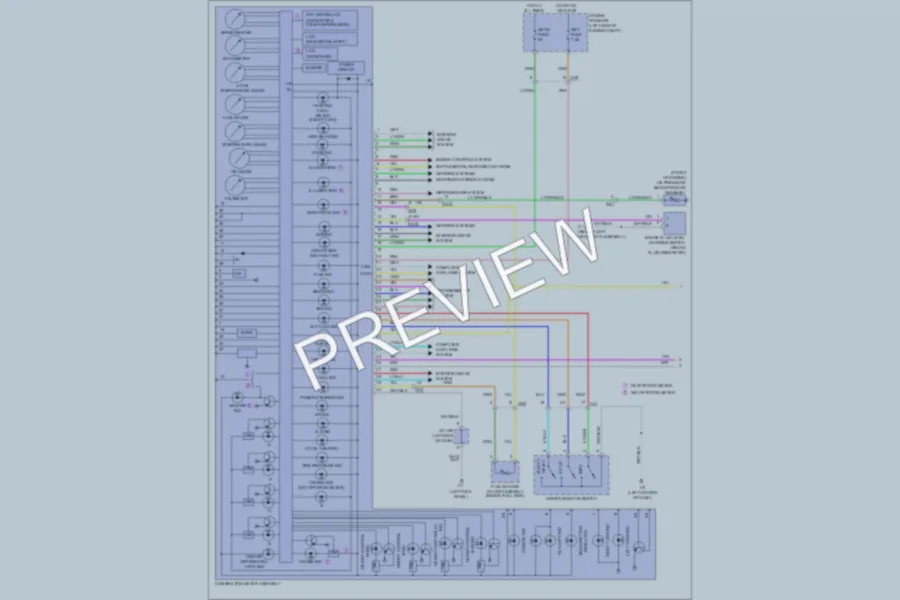 2011 Toyota Sequoia Instrument Cluster wiring diagram preview
