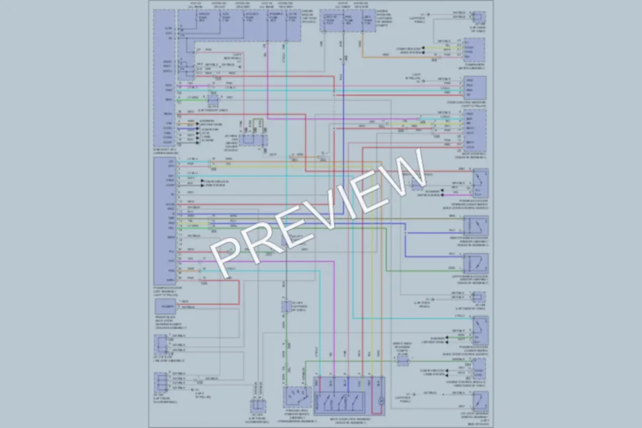 2011 Toyota Sequoia Trunk Tailgate Fuel Door wiring diagram preview