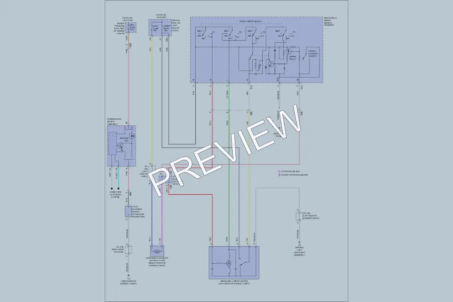 2011 Toyota Sequoia Wiper Washer wiring diagram preview