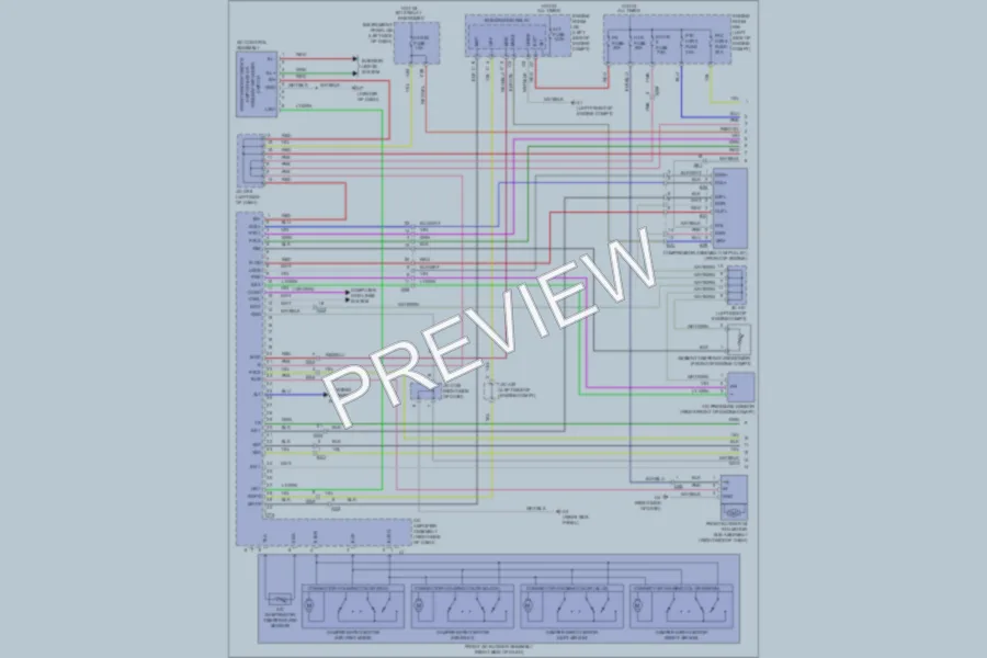 2011 Toyota Sienna Air Conditioning wiring diagram preview