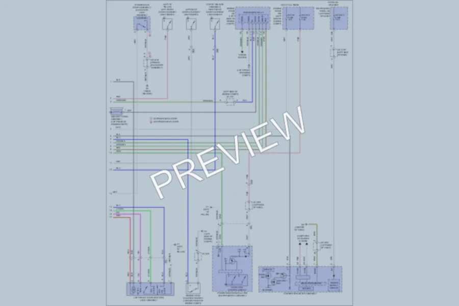 2011 Toyota Sienna Anti Theft wiring diagram preview