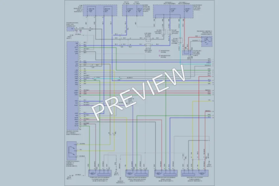 2011 Toyota Sienna Power Seats wiring diagram preview