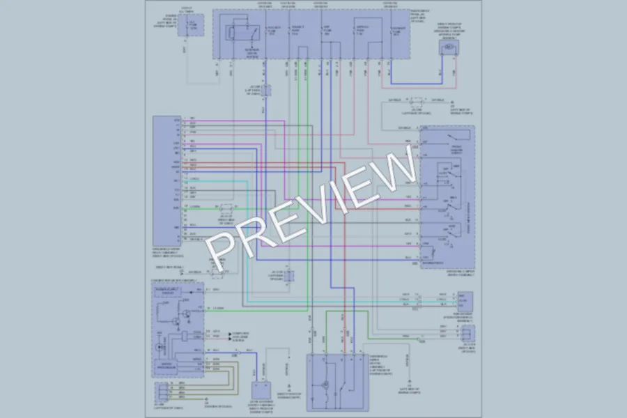 2011 Toyota Sienna Wiper Washer wiring diagram preview