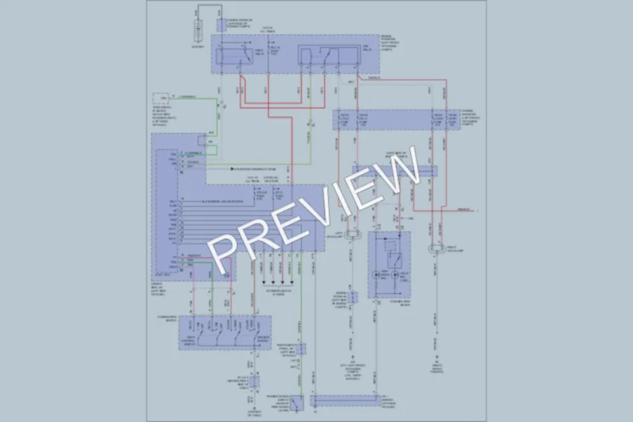 2011 Toyota Tacoma Headlights wiring diagram preview