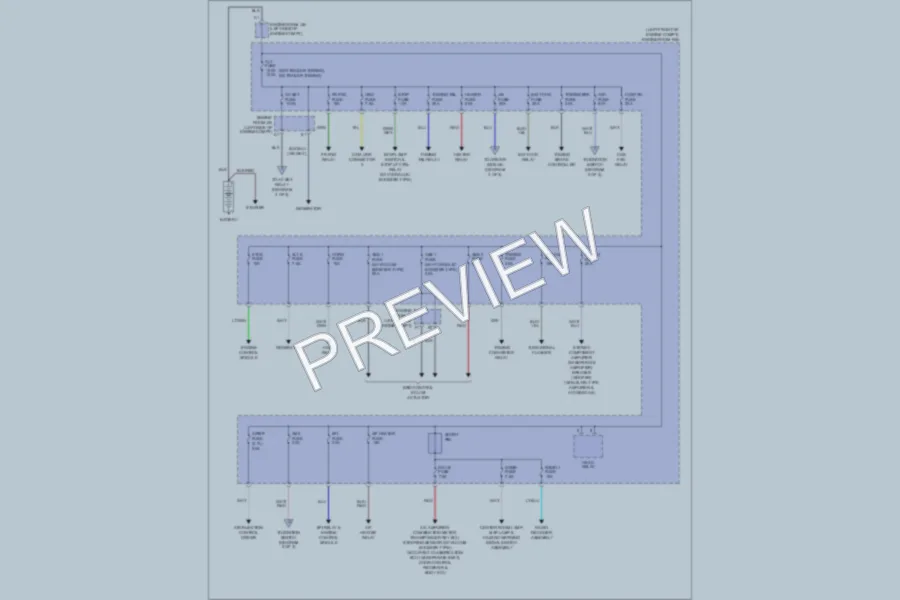 2011 Toyota Tacoma Power Distribution wiring diagram preview