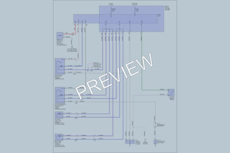 2011 Toyota Tacoma Power Door Locks wiring diagram preview