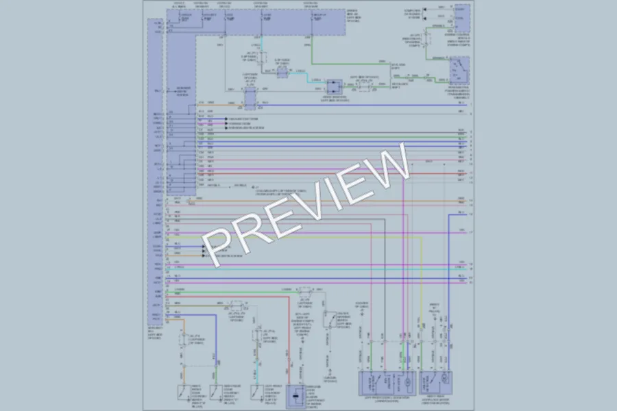 2011 Toyota Tundra Power Door Locks wiring diagram preview