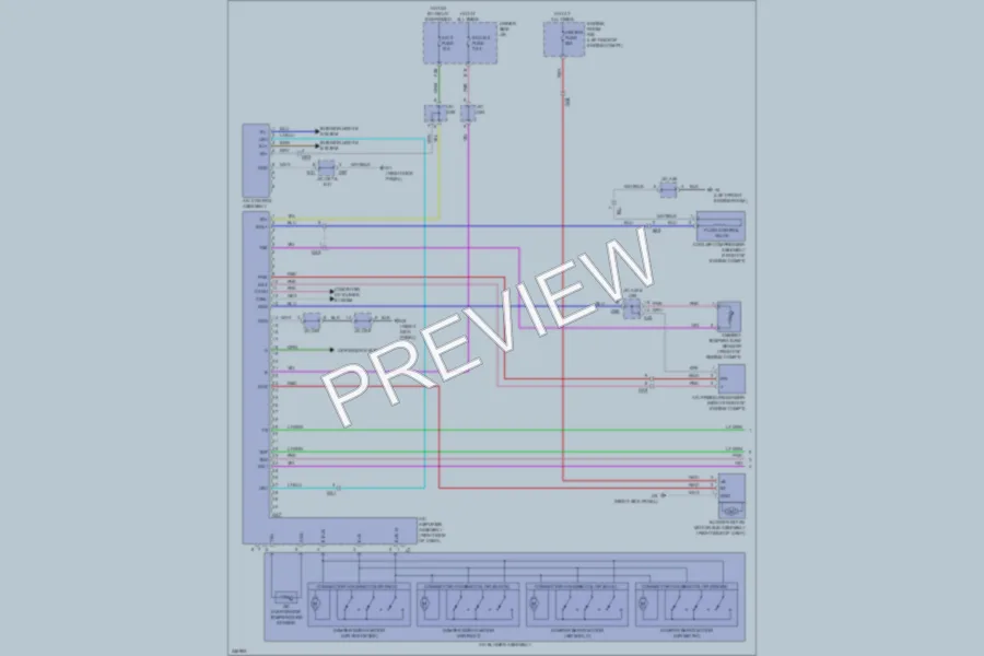 2011 Toyota Venza Air Conditioning wiring diagram preview