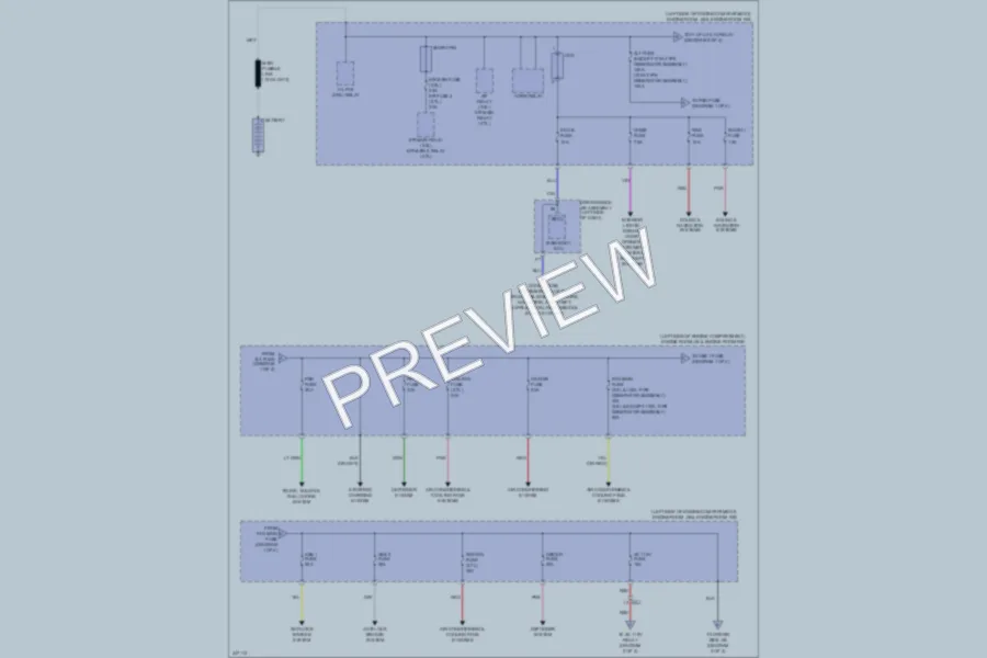 2011 Toyota Venza Power Distribution wiring diagram preview