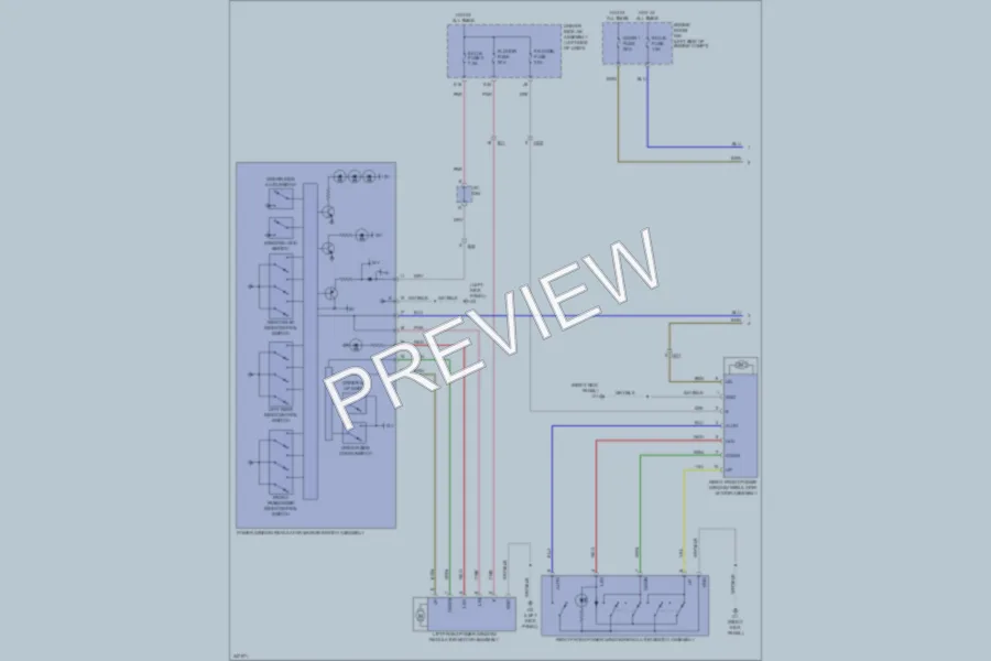 2011 Toyota Venza Power Windows wiring diagram preview