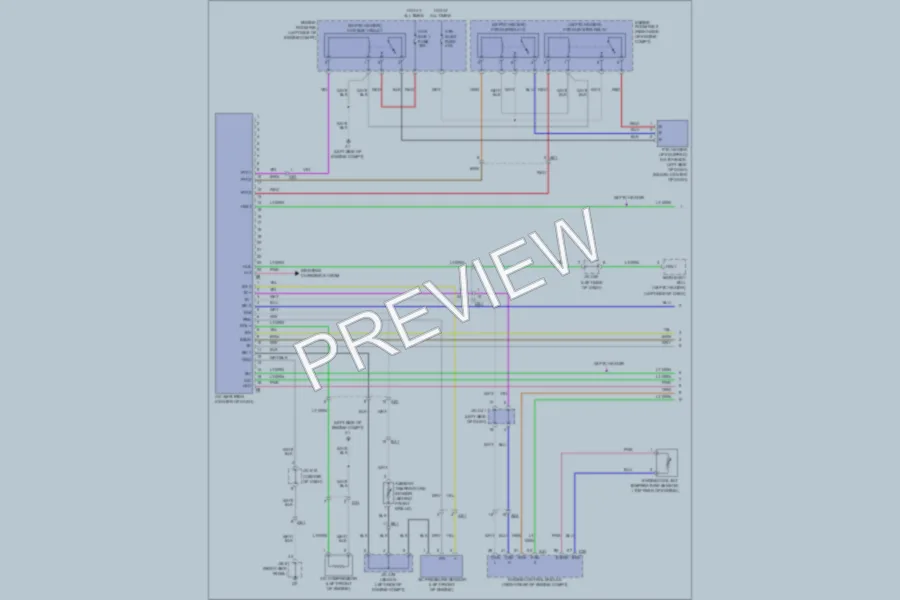 2011 Toyota Yaris Air Conditioning wiring diagram preview