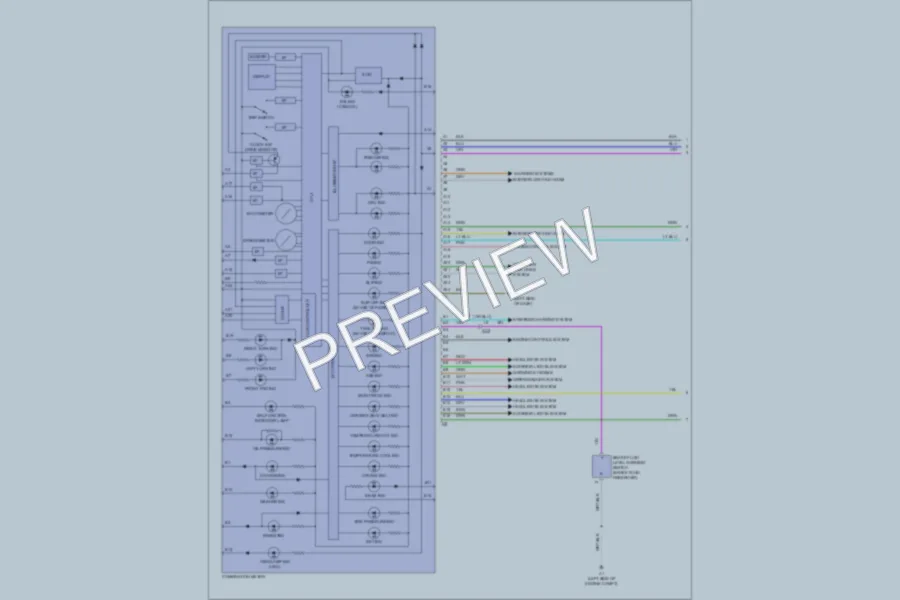 2011 Toyota Yaris Instrument Cluster wiring diagram preview